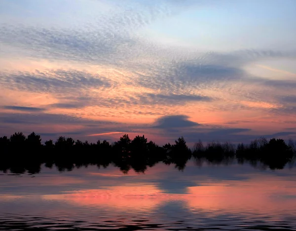 Noapte pe lac — Fotografie, imagine de stoc