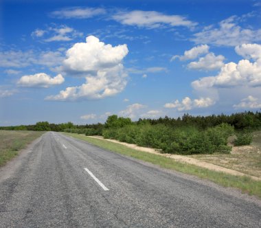 Empty road clipart