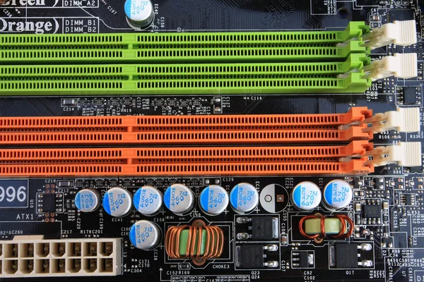Computermotherboard-Detail — Stockfoto