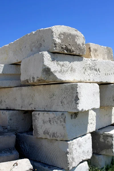 Stockez les blocs de béton pour la construction — Photo
