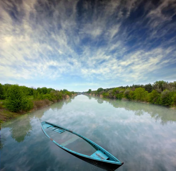 stock image Mistycal river landscape