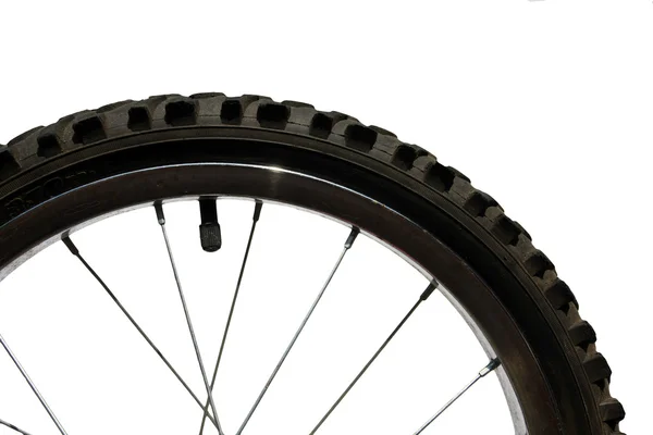 Fechar a roda de bicicleta — Fotografia de Stock