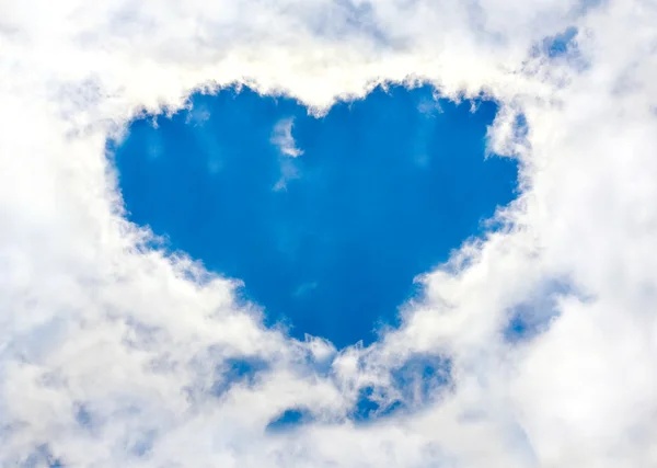 Heart sing in sky — Stock Photo, Image