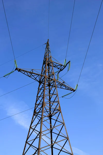 High voltage power line — Stock Photo, Image