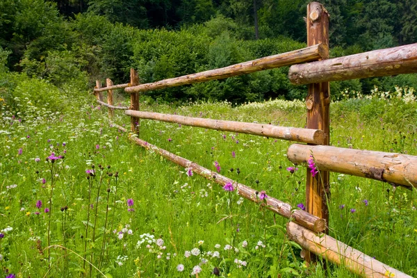 Rural woden fence — Stock Photo, Image