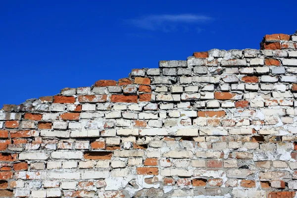 stock image Old wall on sky background