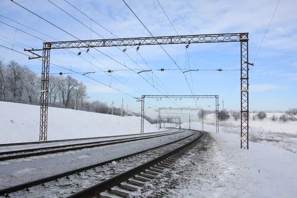 Dados relativos à estrada ferroviária — Fotografia de Stock