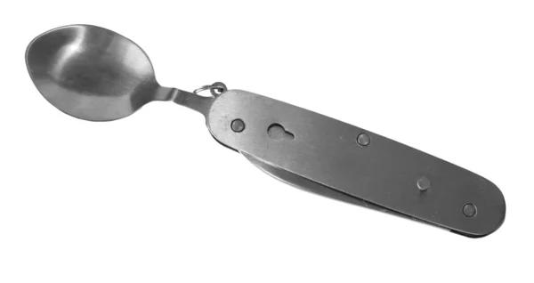 Steel spoon — Stock Photo, Image