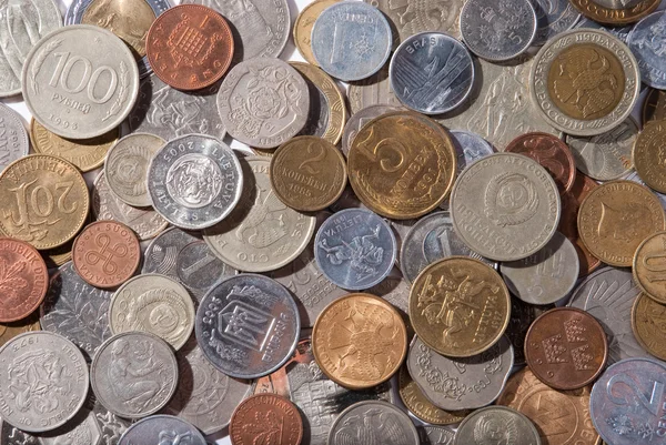 Dużo monet — Zdjęcie stockowe
