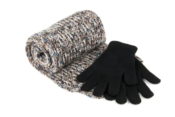 Шарф и перчатки — стоковое фото