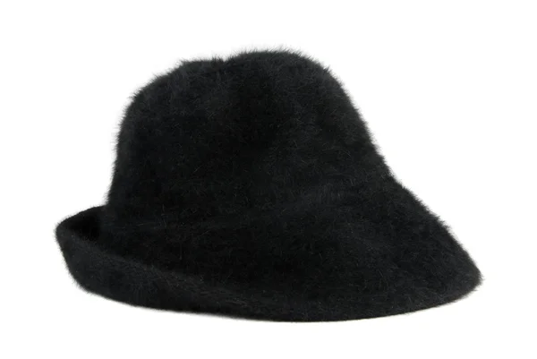 Černý dámský klobouk — Stock fotografie