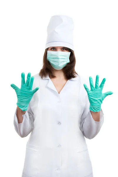 Young doctor prepares for surgery — Stock Photo, Image