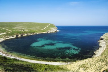 Bay at Bolshoy Kastel gully, Crimea, Ukraine clipart