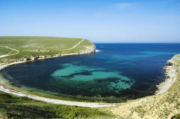 Bay at Bolshoy Kastel gully, Crimeia, Ucrânia — Fotografia de Stock