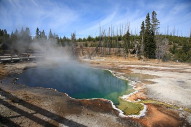 Yellowstone Park - West Thumb Geyser Ba clipart