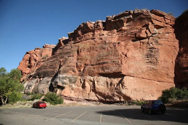 Wummernde Landschaft - rote Felsformation — Stockfoto