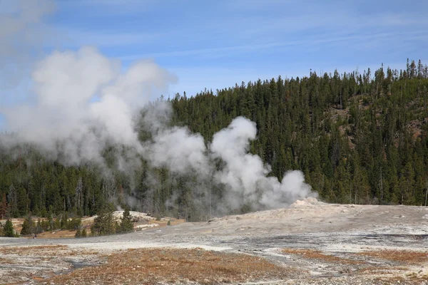 Velhos Fiéis - Parque Nacional de Yellowstone — Fotografia de Stock