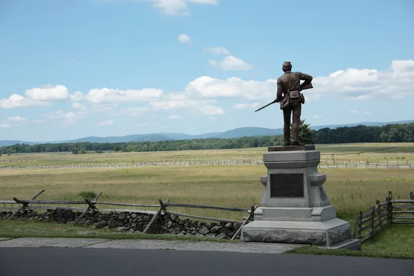 Campo de batalha da guerra civil - Gettysburg — Fotografia de Stock