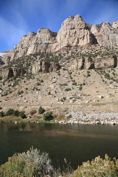 Cordillera y Río - Wyoming — Foto de Stock