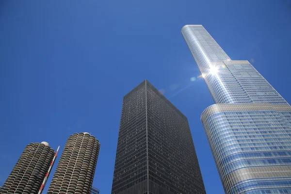 Ουρανοξύστες του Σικάγου — Φωτογραφία Αρχείου