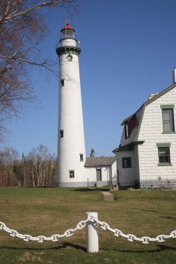 Lighthouse - Presque Isle, Michigan clipart