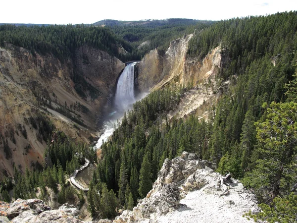 Parque Nacional de Yellowstone - Lower Falls — Foto de Stock