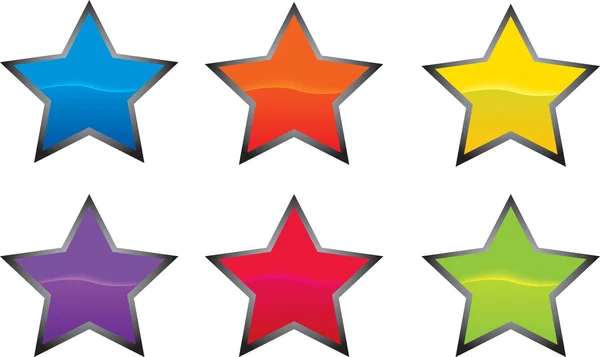 Ícone de estrela ou botão —  Vetores de Stock