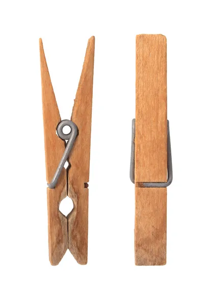 Oude houten clip — Stockfoto