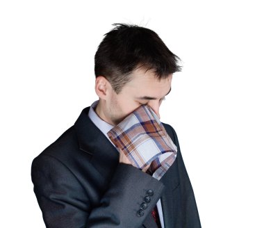 Crying businessman clipart