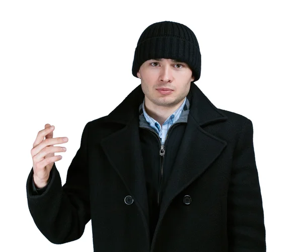 Uomo in cappotto — Foto Stock