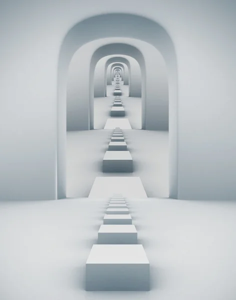 Vilse i en labyrint illution — Stockfoto