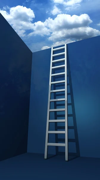 Caminho da escada para a liberdade — Fotografia de Stock