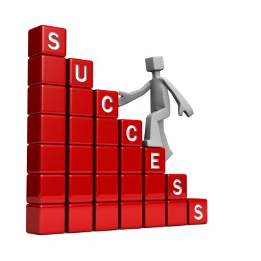 Way to success concept clipart