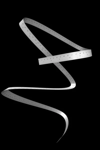 Waist ruler slimming concept — Zdjęcie stockowe