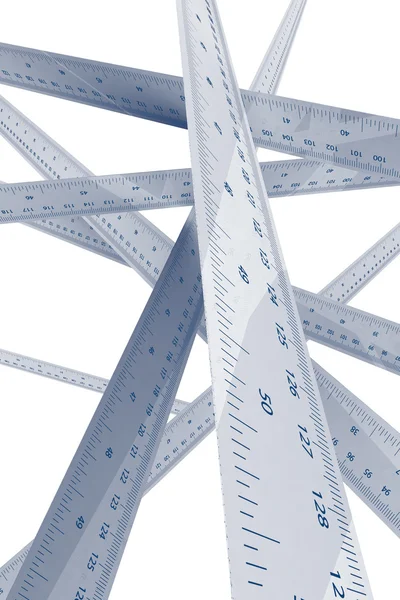 Ruler measuring and accuracy concept — Stock Photo, Image