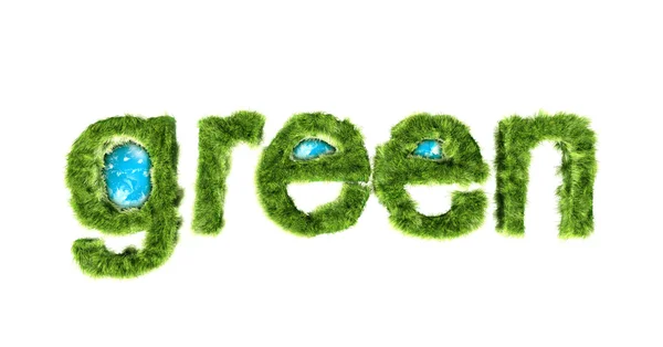 Globalny Zielona koncepcja ochrony środowiska — Zdjęcie stockowe