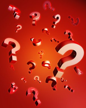 Question and problem concept clipart