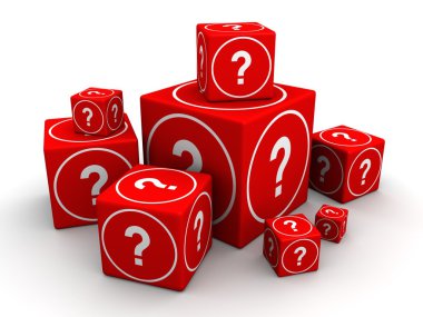 Question and guessing concept clipart