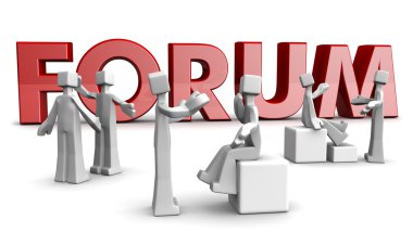 Forum Discussion Concept clipart