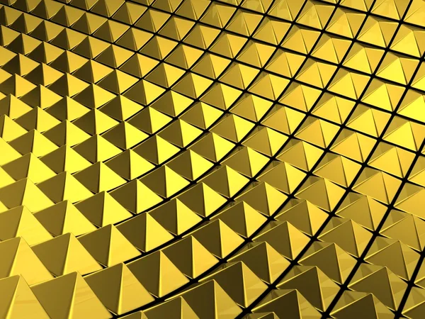 抽象黄金金字塔背景 — 图库照片