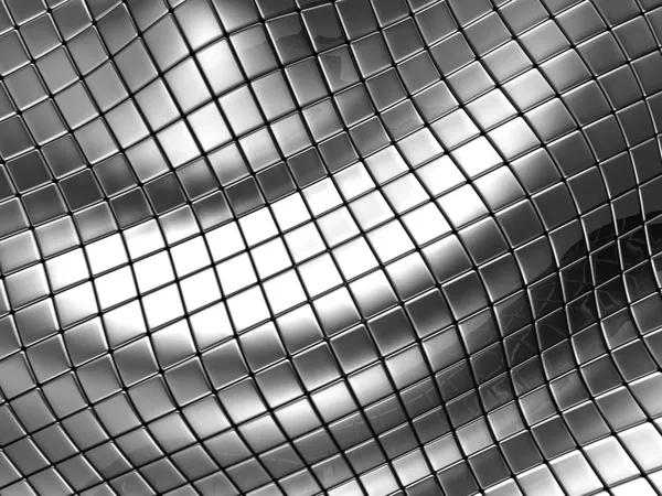 Stříbrné oceli pozadí abstraktní s odrazem — Stock fotografie