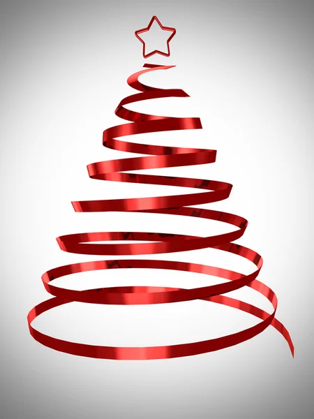 Árvore de Natal design abstrato 3d renderizado — Fotografia de Stock