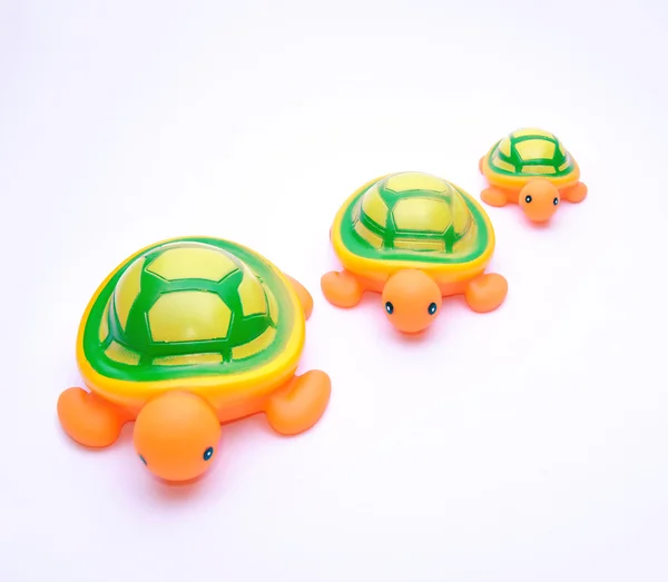 Hračky zelené želvy Stock Fotografie