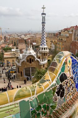 Gaudi's bench clipart