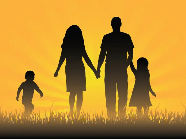 Szczęśliwa rodzina — Wektor stockowy