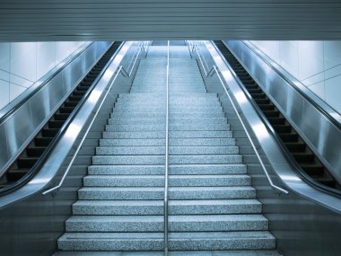 Escalator and stair clipart