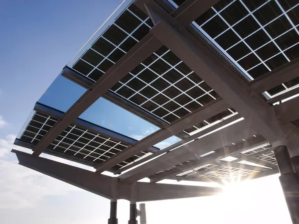 Panel słoneczny moc — Zdjęcie stockowe