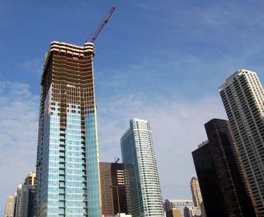 Skyscraper in construction clipart