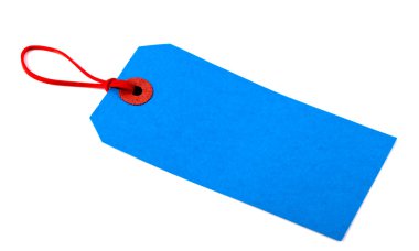 Blue Luggage Tag clipart