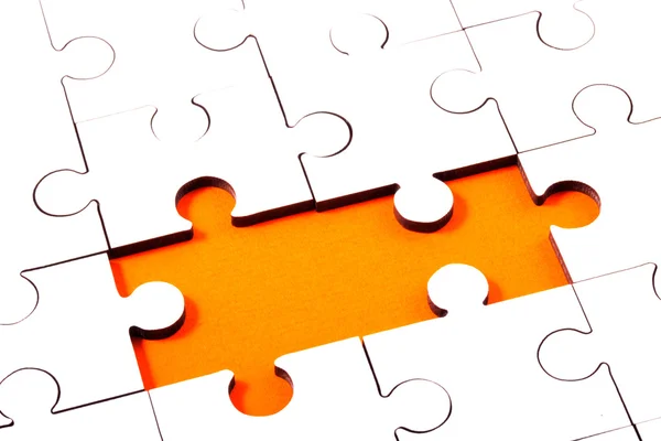 Jigsaw With Pieces Missing — Stock Photo, Image